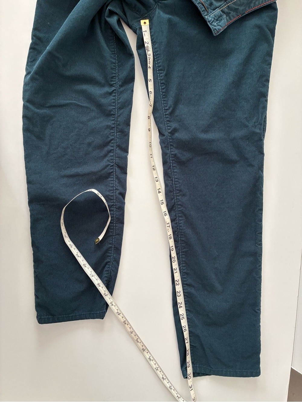 Eddie Bauer Slim Boyfriend Corduroy Pants- Women’s Size 10 - Blue Green - Picture 6 of 9